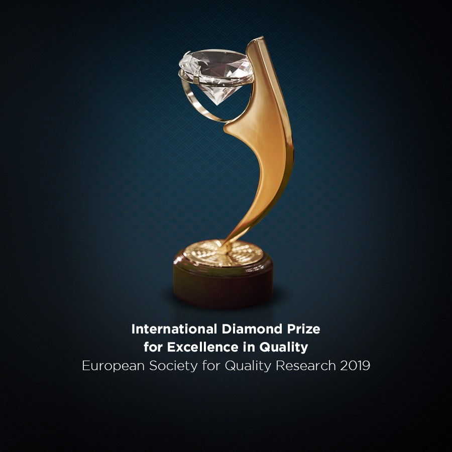 International Diamond Prize for Excellence in Quality - European Society for Quality Research 2019